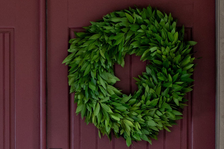 16" Edible Organic Bay Leaf Wreath (Free Shipping!)