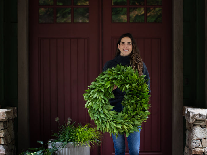 24" Edible Organic Bay Leaf Wreath (Free Shipping!)