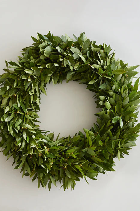 24" Edible Organic Bay Leaf Wreath (Free Shipping!)