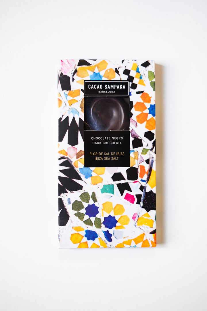 Cacao Sampaka Flor de Sal de Ibiza Dark Chocolate Bar