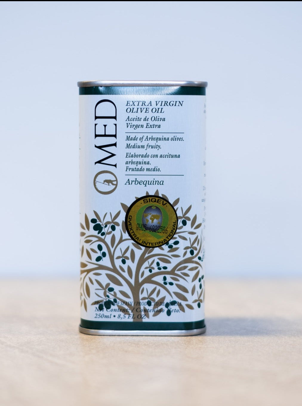 O-Med 100% Arbequina Extra Virgin Olive Oil (250ml)